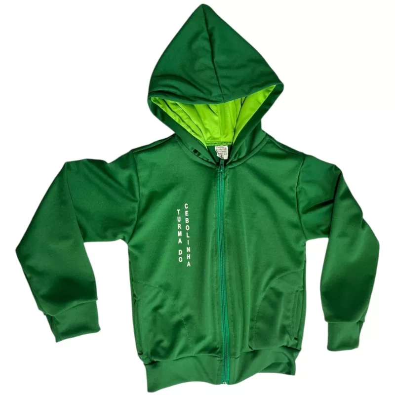 Agasalho Helanca Aberto Com Capuz